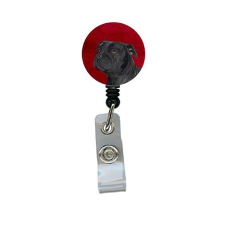 Teachers Aid Bull Terrier Retractable Badge Reel or ID Holder with Clip TE236297